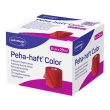 Abbildung: Peha-Haft Color Fixierbinde latexfrei 6 cmx20 m rot 1 St, Binden PZN 08886492 