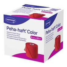 Abbildung: Peha-Haft Color Fixierbinde latexfrei 8 cmx20 m rot 1 St, Binden PZN 08886500 