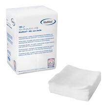 Abbildung: Mullkompressen 10x10 cm unsteril 8fach 100 St, Kompressen PZN 08888723 