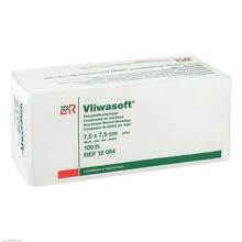 Abbildung: VLIWASOFT Vlieskompressen unsteril 7,5x7,5 cm 6l. 100 St, Kompressen PZN 08900921 