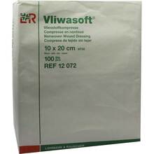Abbildung: VLIWASOFT Vlieskompressen unsteril 10x20 cm 6l. 100 St, Kompressen PZN 08900944 