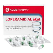 Abbildung: Loperamid AL akut Hartkapseln 10 St, Hartkapseln PZN 08910316 