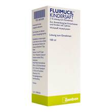 Abbildung: Fluimucil Kindersaft 100 ml, Lösung zum Einnehmen PZN 08916299 