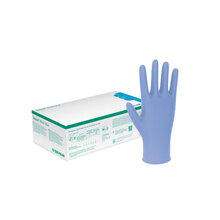 Abbildung: VASCO Nitril blue Untersuchungshandschuhe L 150 St, Handschuhe PZN 08928279 