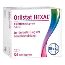Abbildung: Orlistat Hexal 60 mg Hartkapseln 84 St, Hartkapseln PZN 08982497 