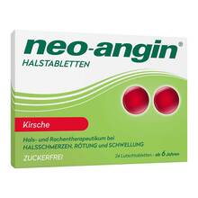 Abbildung: Neo-Angin Halstabletten Kirsche 24 St, Lutschtabletten PZN 08997145 