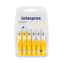 Abbildung: Interprox reg mini gelb Interdentalbürste Blister 6 St, Zahnbürste PZN 09043353 