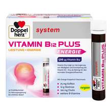 Abbildung: Doppelherz Vitamin B12 Plus system Trinkampullen 30X25 ml, Trinkampullen PZN 09071361 