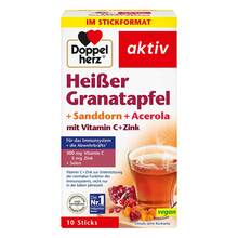 Abbildung: Doppelherz heißer Granatapfel + Sanddorn+Acerola 10 St, Granulat PZN 09071467 