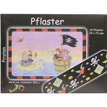 Abbildung: KINDERPFLASTER Piraten Briefchen 10 St, Pflaster PZN 09078179 