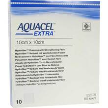 Abbildung: AQUACEL Extra 10x10 cm Verband 10 St, Kompressen PZN 09078848 