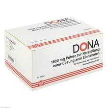 Abbildung: Dona 1500 mg Pulver zur Her.e.Lösung zum Einnehmen Beutel 90 St, Pulver zur Herstellung einer Lösung zum Einnehmen PZN 09082548 