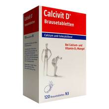 Abbildung: Calcivit D Brausetabletten 120 St, Brausetabletten PZN 09097188 