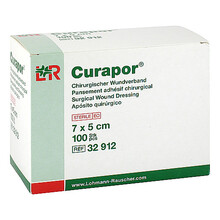 Abbildung: CURAPOR Wundverband steril 5x7 cm 100 St, Pflaster PZN 09177734 