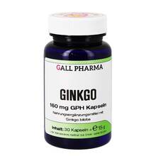 Abbildung: Ginkgo 160 mg Gph Kapseln 30 St, Kapseln PZN 09178892 