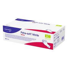 Abbildung: Peha-Soft nitrile white Untersuchungshandschuhe unsteril pf M 200 St, Handschuhe PZN 09213737 