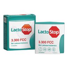 Abbildung: Lactostop 3.300 Fcc Tabletten Klickspender 40 St, Tabletten PZN 09291996 