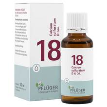 Abbildung: Biochemie Pflüger 18 Calcium sulfuratum D 6 Tropf. 30 ml, Tropfen PZN 09298610 