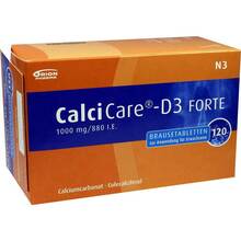 Abbildung: Calcicare D3 forte Brausetabletten 120 St, Brausetabletten PZN 09302665 