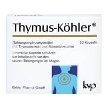 Abbildung: THYMUS KÖHLER Kapseln 10 St, Kapseln PZN 09321504 