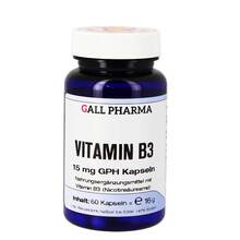 Abbildung: VITAMIN B3 15 mg GPH Kapseln 60 St, Kapseln PZN 09323331 