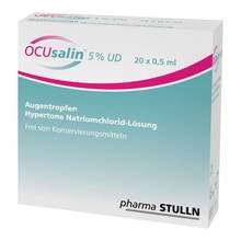 Abbildung: Ocusalin 5% UD Augentropfen 20X0.5 ml, Augentropfen PZN 09332382 