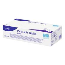 Abbildung: Peha-Soft nitrile white Untersuchungshandschuhe unsteril pf S 100 St, Handschuhe PZN 09339013 