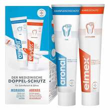 Abbildung: Aronal / Elmex Doppelschutz Zahnpasta 2X75 ml, Zahnpasta PZN 09427496 