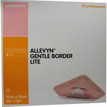 Abbildung: Allevyn Gentle Border Lite 15x15 cm Schaumverband  10 St, Verband PZN 09431204 