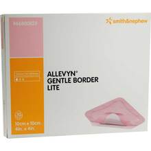 Abbildung: Allevyn Gentle Border Lite 10x10 cm Schaumverband  10 St, Verband PZN 09431227 