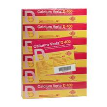 Abbildung: Calcium Verla D 400 Brausetabletten 120 St, Brausetabletten PZN 09468029 