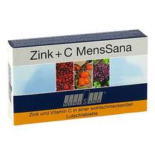 Abbildung: Zink + C Menssana Lutschtabletten 30 St, Lutschtabletten PZN 09486300 