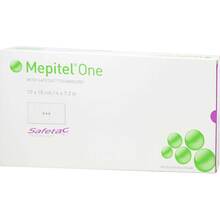 Abbildung: MEPITEL One 10x18 cm Silikon Netzverband 10 St, Verband PZN 09504759 