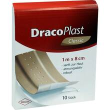 Abbildung: DRACOPLAST Classic Pflaster 8 cmx1 m 1 St, Pflaster PZN 09513557 