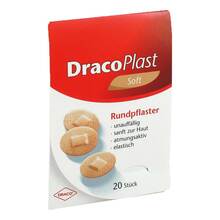 Abbildung: Dracoplast Soft Pflaster 2,2 cm rund hautfarben  20 St, Pflaster PZN 09513563 