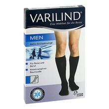 Abbildung: VARILIND Men 180den AD M Baumwolle schwarz 2 St PZN 09521344 