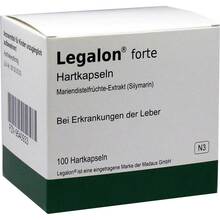 Abbildung: Legalon forte Hartkapseln 100 St, Hartkapseln PZN 09540933 