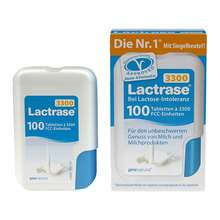 Abbildung: Lactrase 3.300 Fcc Tabletten im Klickspender 100 St, Tabletten PZN 09545215 