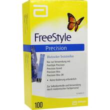 Abbildung: Freestyle Precision Blutzucker Teststreifen ohne Codierung 100 St, Teststreifen PZN 09609783 
