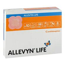 Abbildung: ALLEVYN Life 15,4x15,4 cm Silikonschaumverband 10 St, Verband PZN 09634048 