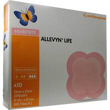 Abbildung: ALLEVYN Life 21x21 cm Silikonschaumverband 10 St, Verband PZN 09634060 