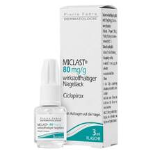 Abbildung: Miclast 80 mg / g wirkstoffhaltiger Nagellack 3 ml, Wirkstoffhaltiger Nagellack PZN 09637199 