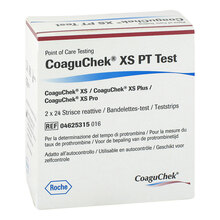Abbildung: COAGUCHEK XS PT Test 2X24 St, Teststreifen PZN 09667361 
