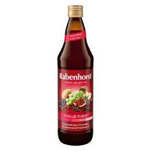 Abbildung: Rabenhorst 11 Plus 11 Multivitaminmehrfrei Saft rot 700 ml, Saft PZN 09670311 