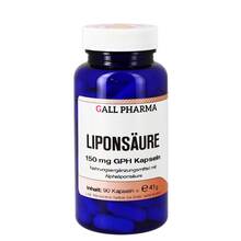 Abbildung: LIPONSÄURE 150 mg GPH Kapseln 90 St, Kapseln PZN 09681438 