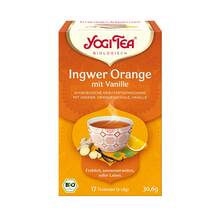 Abbildung: Yogi Tea Ingwer Orange mit Vanille Bio Filterbeutel  17X1.8 g, Filterbeutel PZN 09688044 
