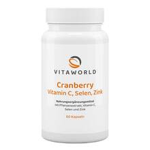 Abbildung: Cranberry Vitamin C + Selen+Zink Kapseln 60 St, Kapseln PZN 09693571 