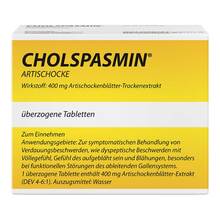 Abbildung: Cholspasmin Artischocke überzogene Tabletten 100 St, Überzogene Tabletten PZN 09705311 