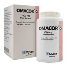 Abbildung: Omacor Weichkapseln 100 St, Weichkapseln PZN 09714942 