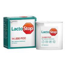 Abbildung: Lactostop 14.000 Fcc Tabletten Spender 40 St, Tabletten PZN 09718259 